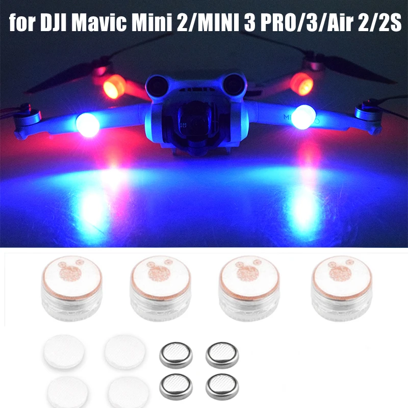 Luzes led para dji mavic 3/mini 3 pro/ar 2/2s mini 2/fpv/pro navegação lâmpada luz zangão acessórios
