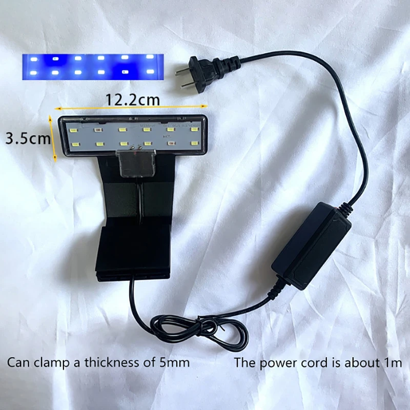 

New LED Waterproof Aquarium Lamp For Fish Tank Aquatic Plants Grow Clip-On Lighting Light