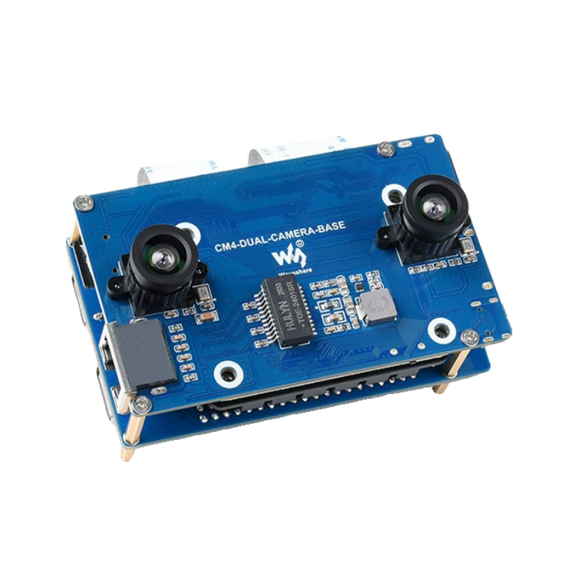 Hot Raspberry PI CM4 Binocular Vision Expansion Board Compute Module 4 Dual 8-megapixel Camera Baseboard