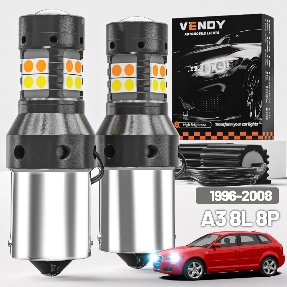 2 stücke Für Audi A3 8L 8P 1996-2008 Dual Modus LED Blinker + Tagfahrlicht DRL 2003 2004 2005 2006 2007 Canbus Zubehör