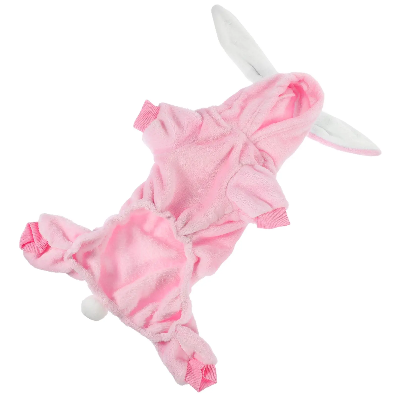 

Pet Clothes Rabbit Ear Design for Small Cats Coat Soft Material Easy Wear Comfortable Outdoor Photo Christmas Party Outfit