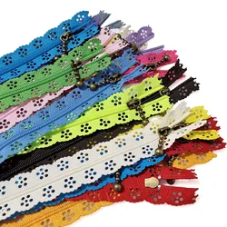 Hot sell 20/25/30/35/53CM Nylon Lace Zipper For Clothes Zippers Tailor Sewing Zip Closure Craft Sewing Accessories Random Color