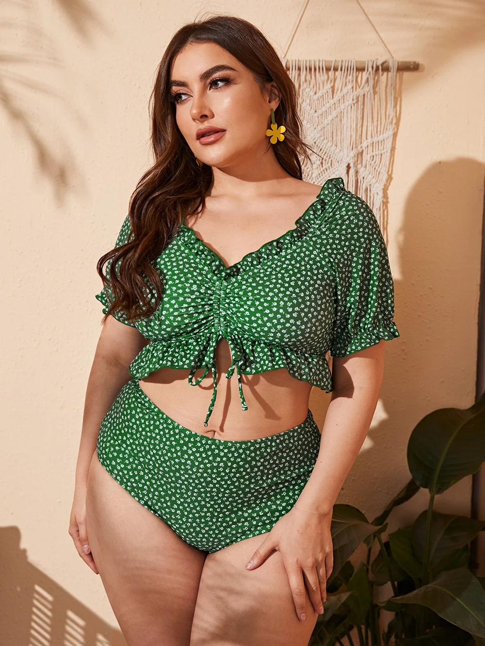 

2023 Women Bikinis Set Push Up Plus Size Swimsuit High Waist Swimwear Larges Big Bathing Swimming Beachwear Wear Suits New