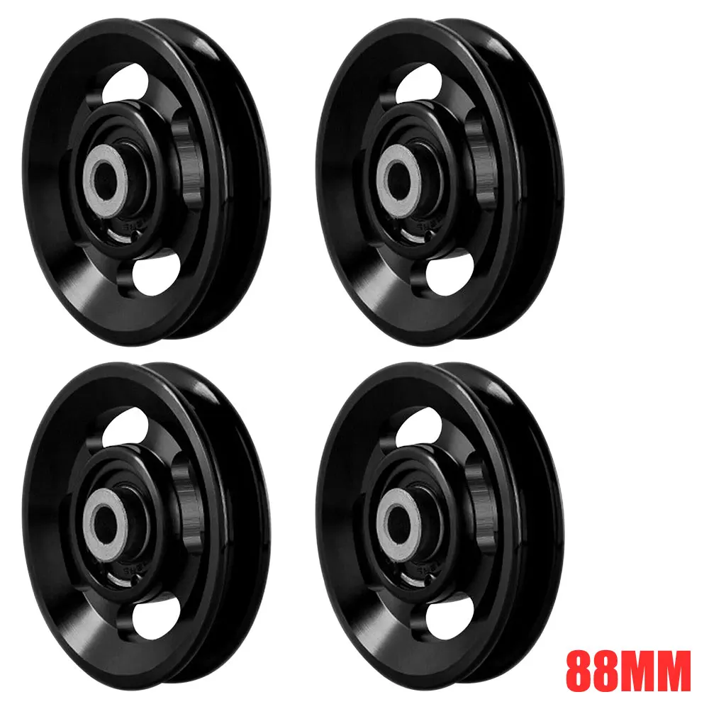 88mm Gym Bearing Pulley Wearproof Nylon Bearing Pulley Wheel Cable Universal Fitness Gum Bearing Fitness Equipment