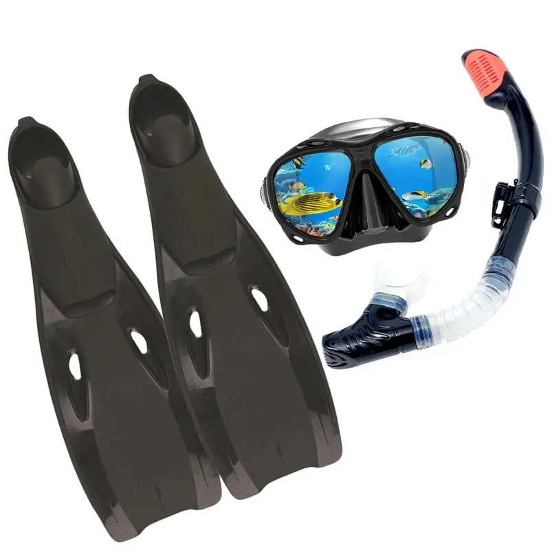 

Outdoor Adult Diving Goggles Mask Full Dry Snorkel Equipment Snorkeling Set Swimming