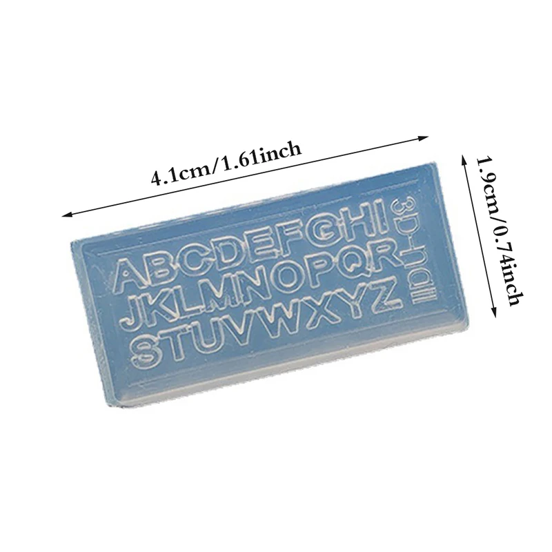 Moule de sculpture d'ongles en Silicone 3D, lettres anglaises, estampage, pochoirs en Gel, accessoires de manucure à faire soi-même, outils multi-designs, 1 pièce