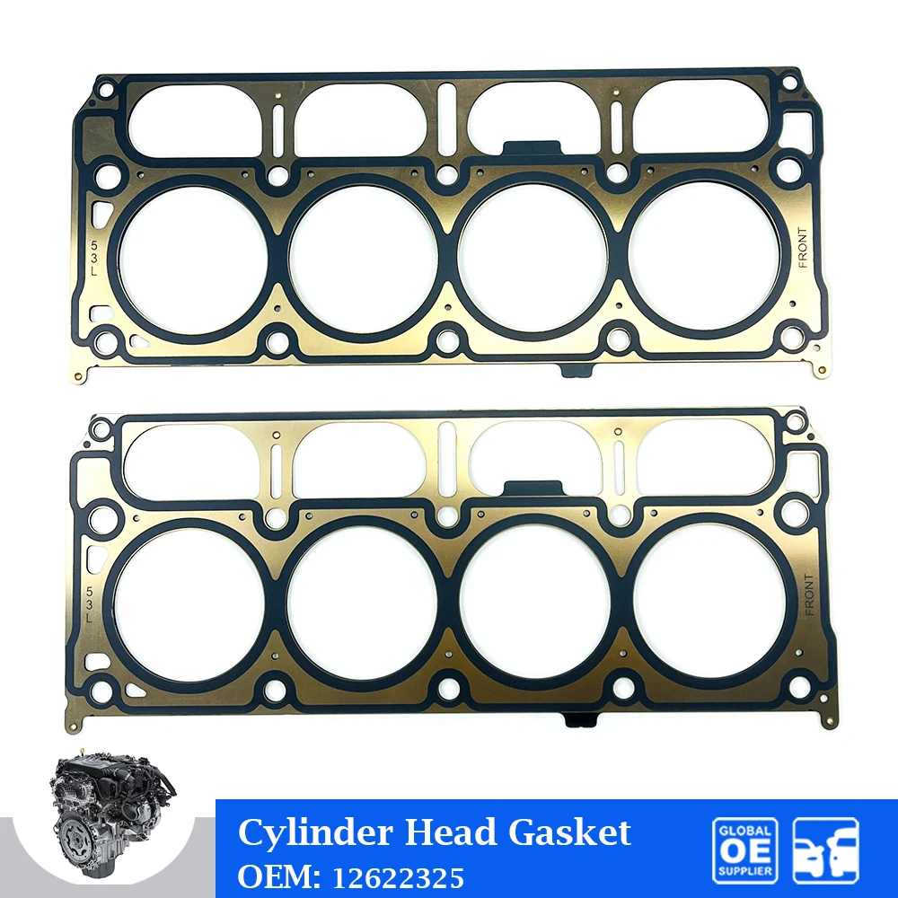 1 Pair Engine Cylinder Head Gasket For GM 5.3 Chevrolet GMC Sierra Suburban Silverado 1500 5.3L L83 L8B Car Accessories 12622325