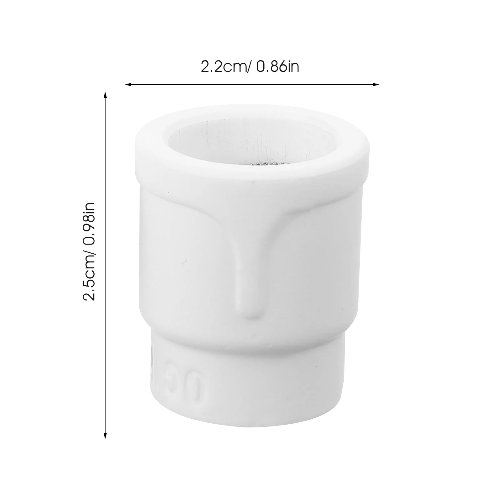 2 قطعة كأس Tig فوهات السيراميك عالية الدقة القطر الداخلي مقاومة للحرارة درع الكؤوس لشعلة لحام قوس الأرجون Tig #6