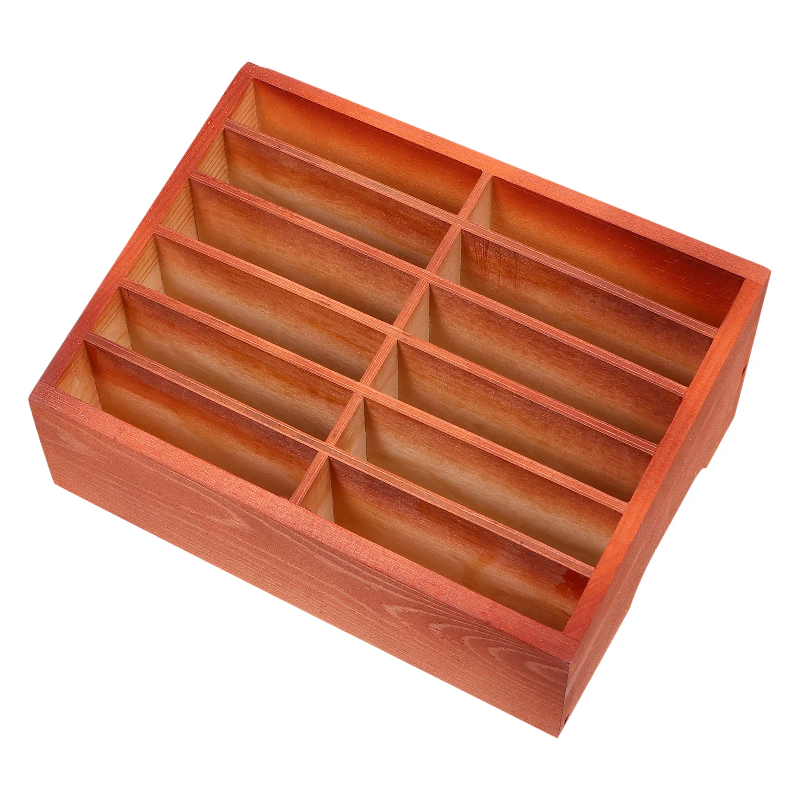 12 Grids Mobile Phone Storage Box Premium Classroom Holder Office Drawer Elegant Organizer Wood Cell Case Temporary