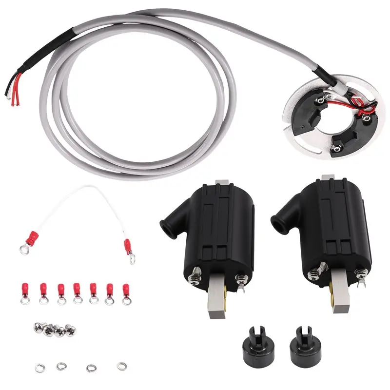 WF-For -Davidson 1970-98 Motorcycle Replacement Parts Dynatek DSK6-2 Points Repl Dyna S Single Fire Ignition& 2 Coils H-D