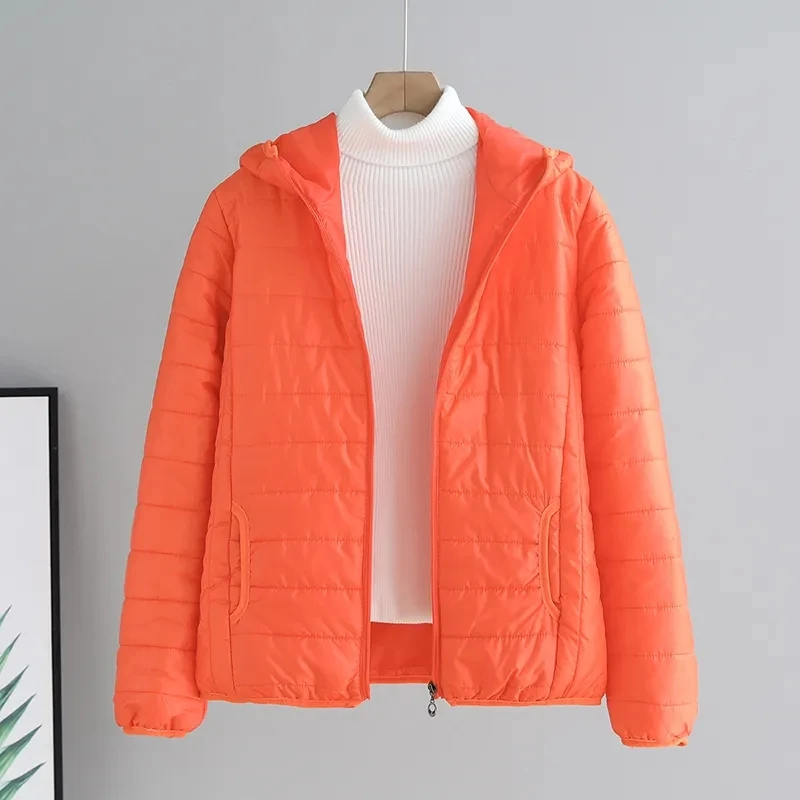 Chaqueta Corta Acolchada de Algodón para Mujer, Otoño Invierno 2025, Nueva Chaqueta Coreana de Algodón con Capucha, Holgada, para Estudiantes