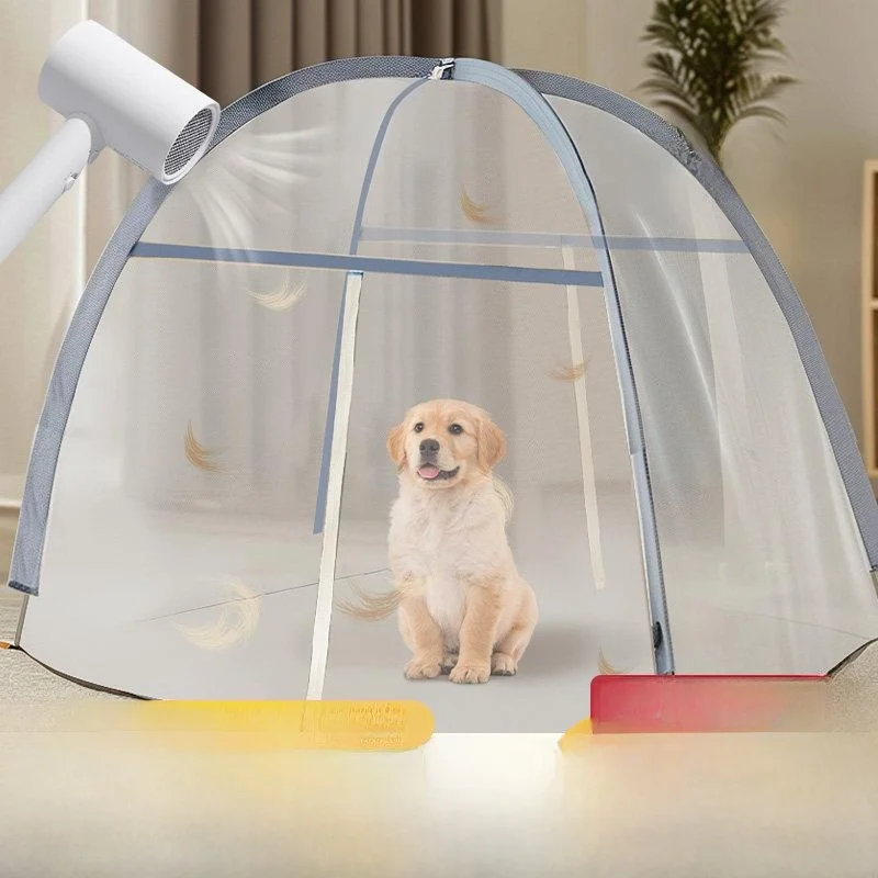 

Pet Shop Blow Fly Mosquito Net Dog Universal Mongolian Tent New 2026 Home Bedroom No Installation Animal Mosquito Net