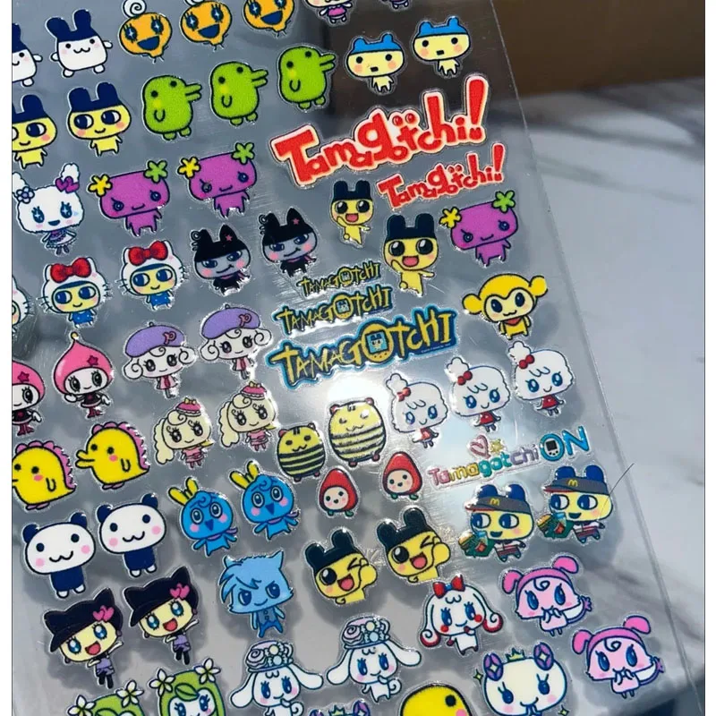 1 pz Tamagotchi Adesivo in cristallo in rilievo Adesivo decorativo per telefono cellulare fai da te Adesivi decorativi per cancelleria per conti a mano per studenti
