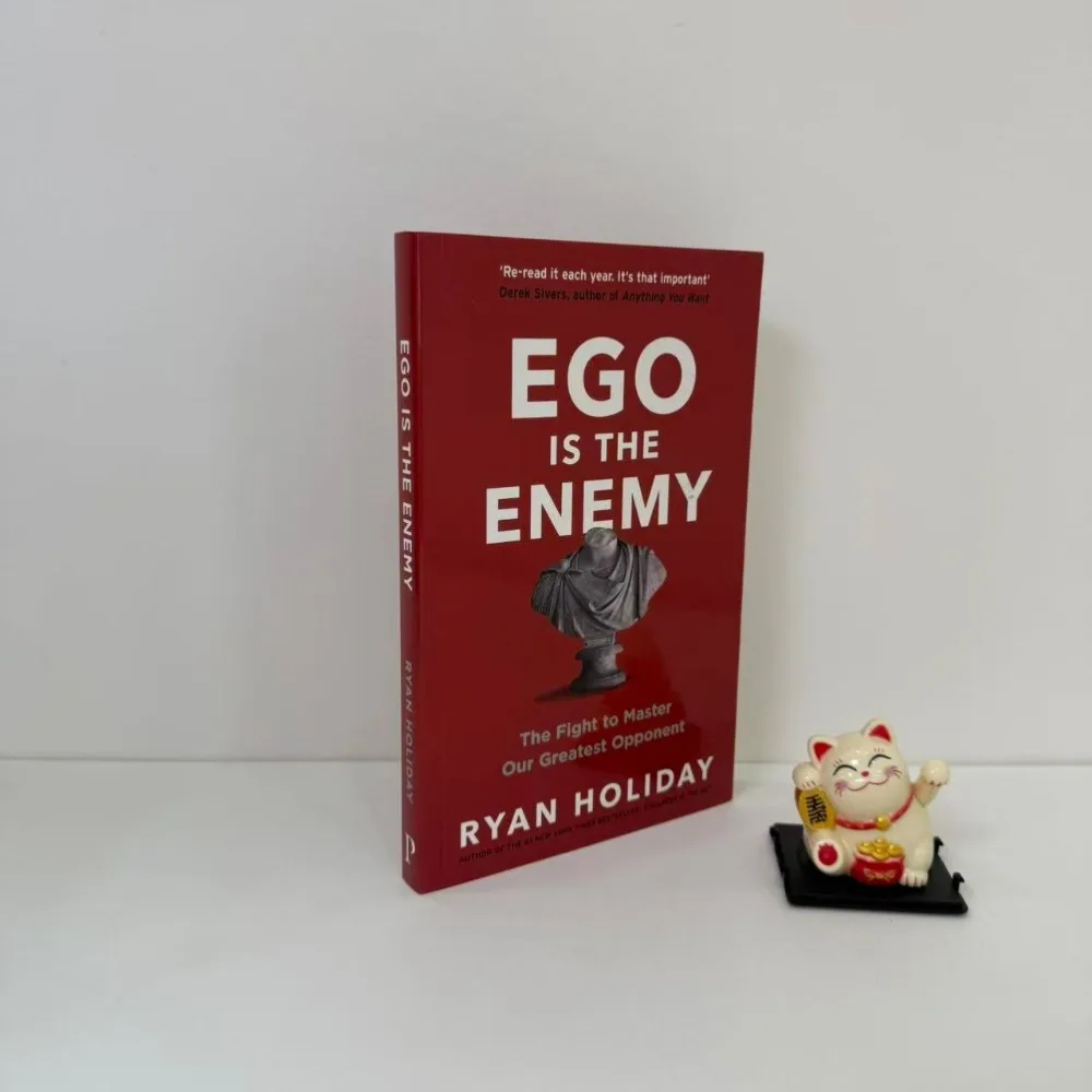 L'ego est l'ennemi, Ryan Holiday, livre de développement personnel en anglais, édition brochée, maîtrise de la mentalité, livre d'amélioration personnelle, livraison gratuite