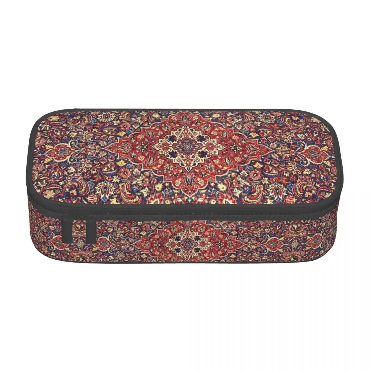 

Kawaii Antique Bohemian Persian Silk Carpet Pencil Case for Boy Girl Big Capacity Boho Kilim Style Pencil Pouch School Supplies