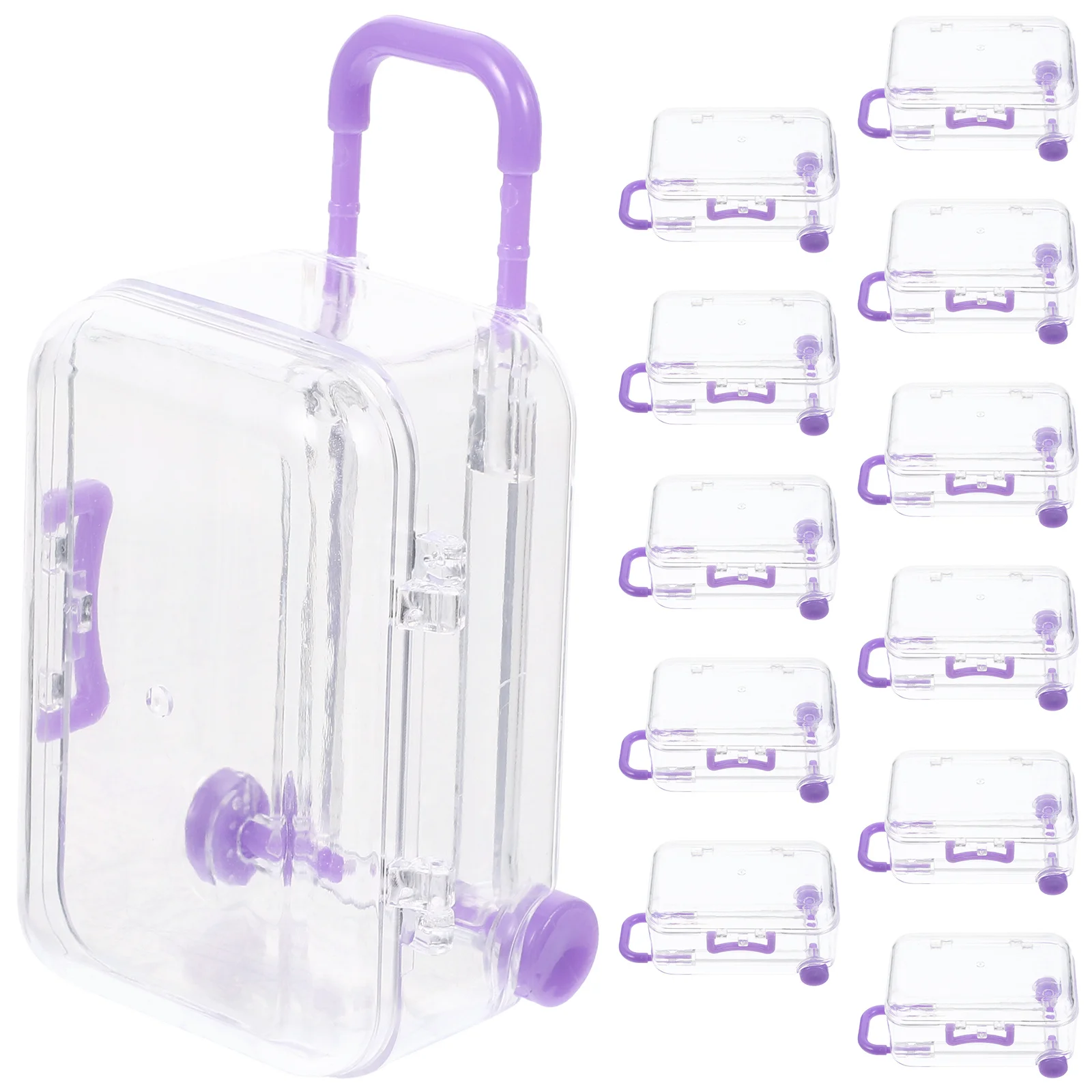 

12pcs Suitcase Wedding Candy Box Mini Gift Boxes For Party Favors Italian Themed Travel Decorations Bridal Shower Dessert