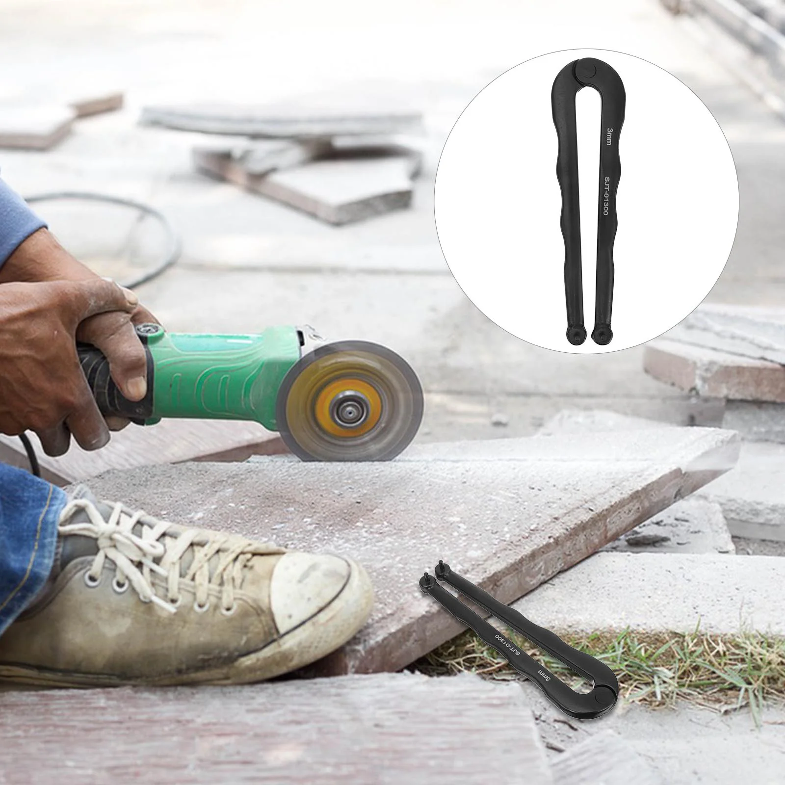 調整可能なフック 3mm スパナピン取り外しツール アングルグラインダーベンチ家電用 薄型レンチ ハンドスパナ レンチピンプライヤーツール