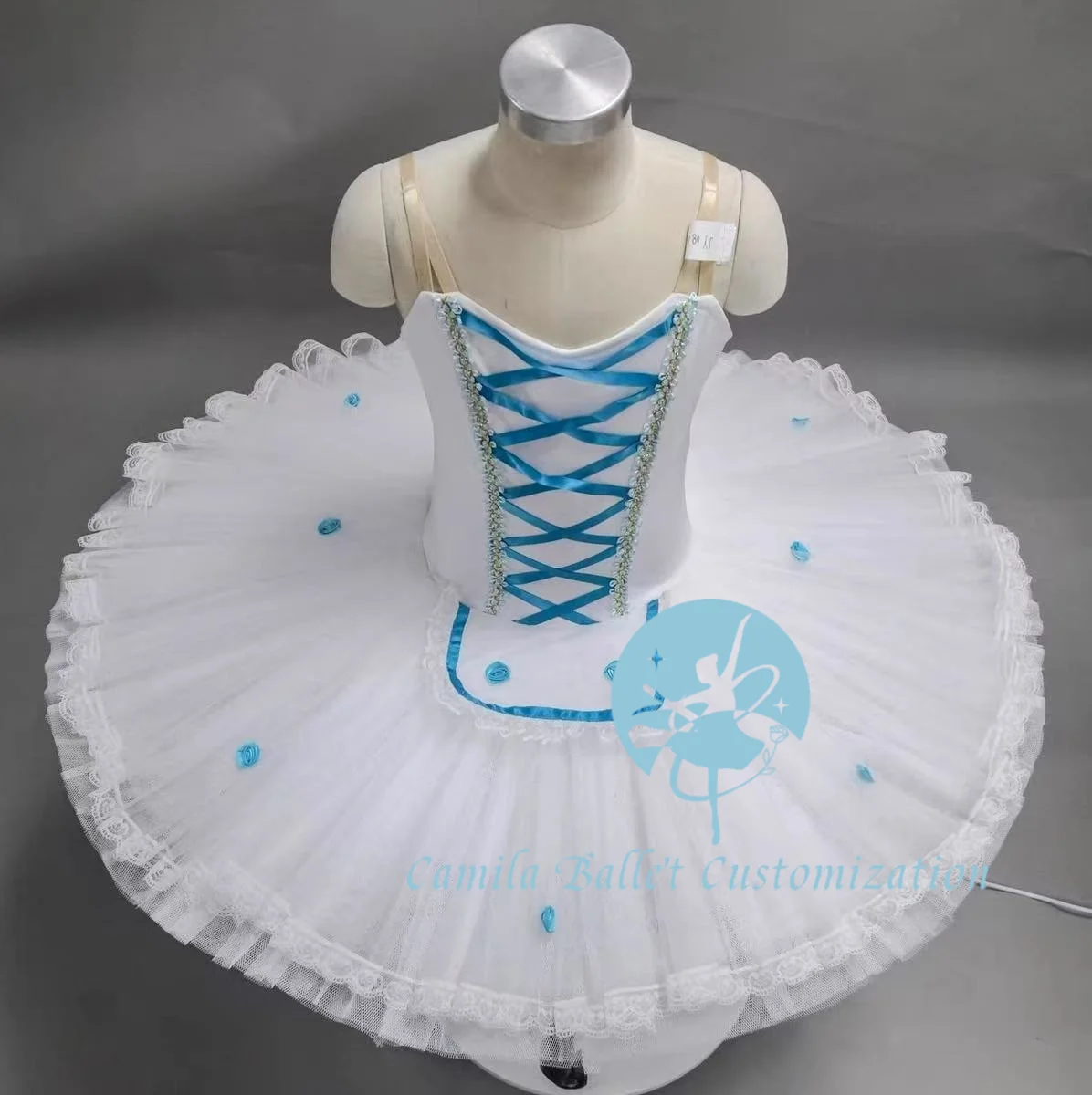 

Camila simple new white Swan Lake Giselle Ballet TUTU competition performance skirt tailored for adults and children