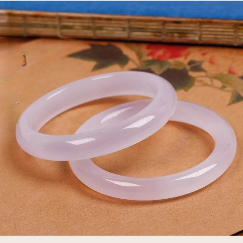 

2026 Brazil High Ice Violet Agate Bracelet Girl Style Lychee round Beauty Bracelet Lavender Light Purple Agate Polished Natural
