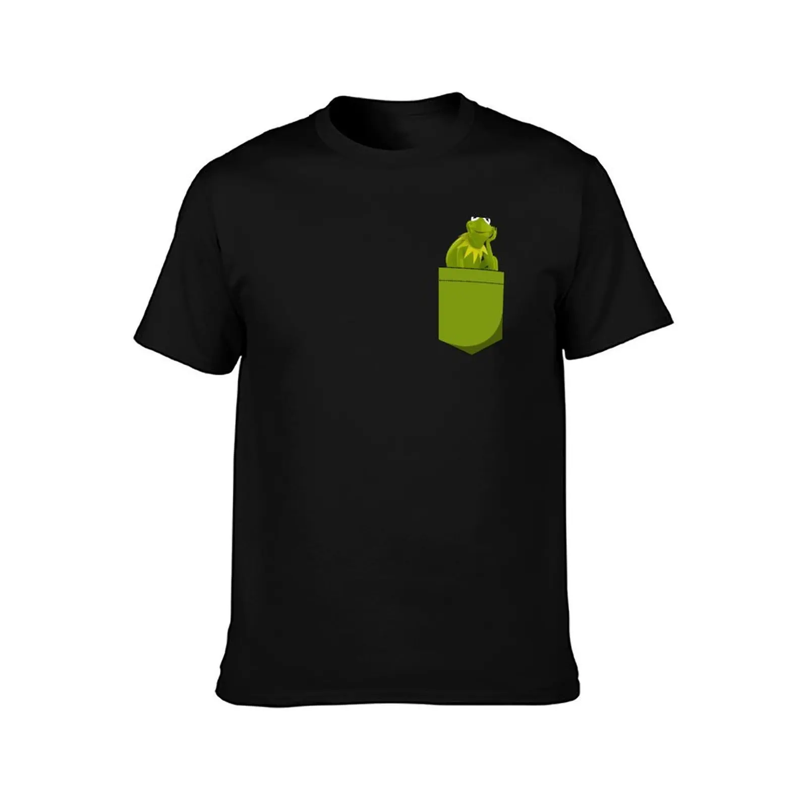 Kermit Pocket T-Shirt Casual Breathable Short Sleeve Top T-Shirt