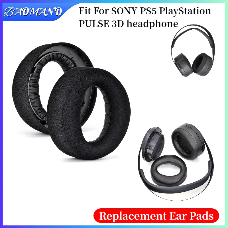 

For SONY PS5 PlayStation PULSE 3D Ear Pads Headphone Earpads/Headset Gamer Earpads Ear Pad Cushion Earmuff Cover