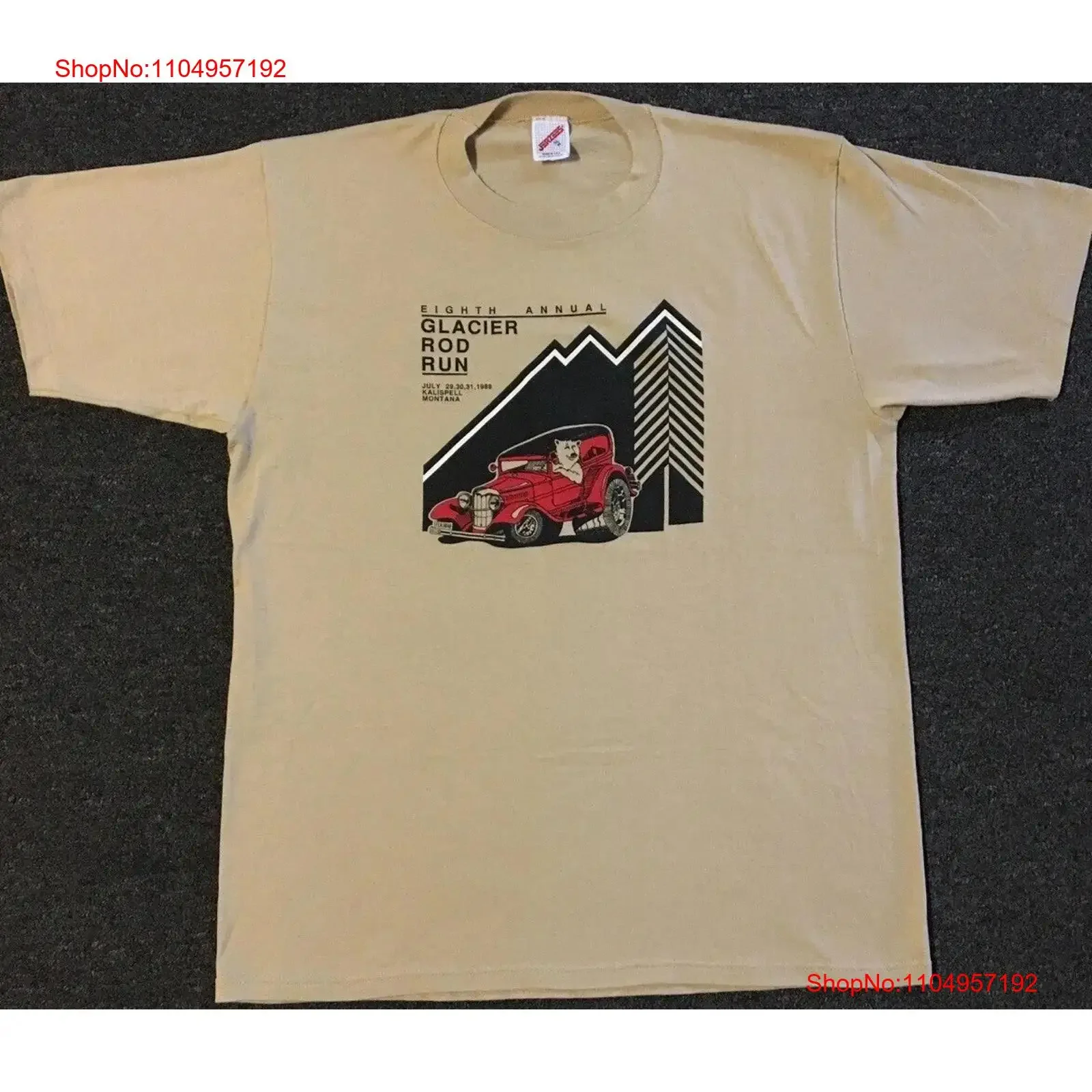 

Футболка Vtg 80s Glacier Hot Rod Run L USA Kalispell Montana Driving Car Grunge 90-е винтажная стираная мягкая модная дышащая футболка