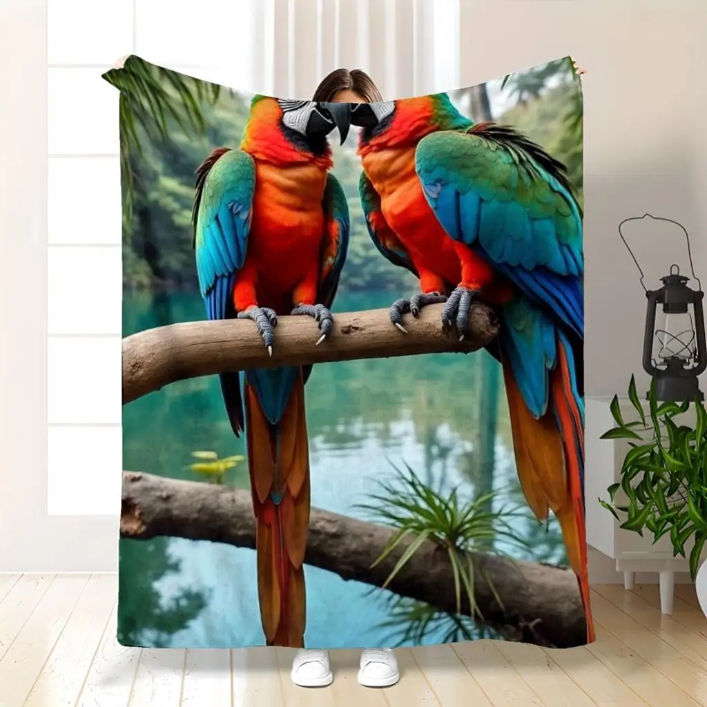 

Одеяло с принтом тропических листьев — мягкий фланелевой прямоугольный декор для дивана