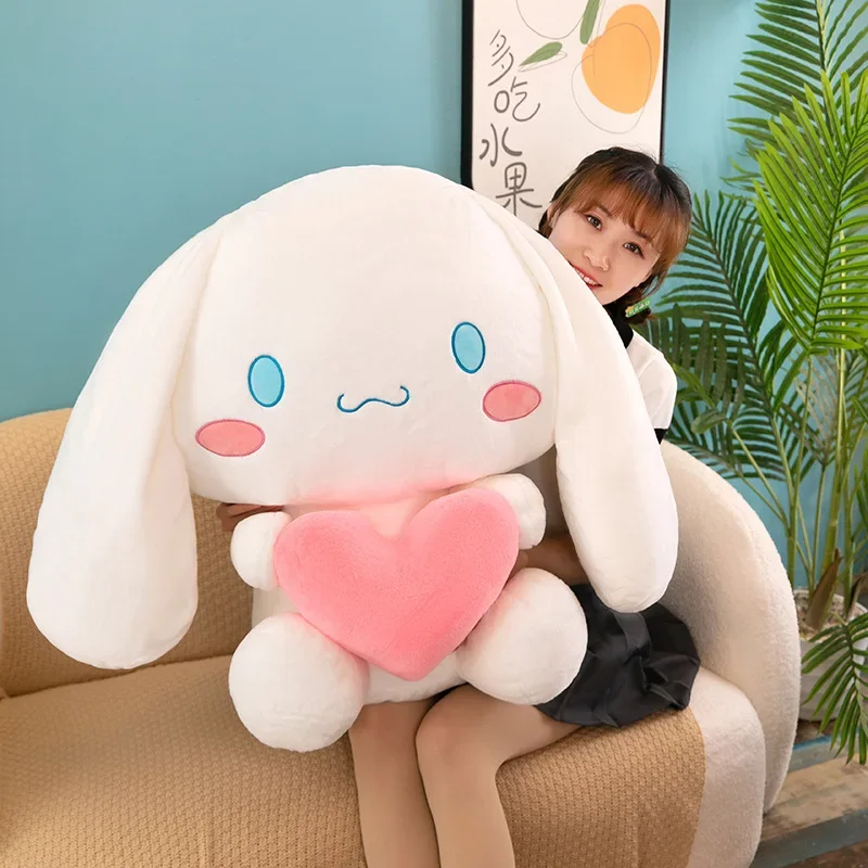 75cm super tamanho grande sanrio dos desenhos animados bonito cinnamoroll pelúcia animal boneca plushies decoração do quarto brinquedos crianças presente de natal