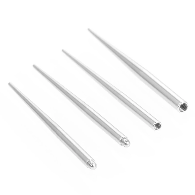 Stainless Steel Perforation Auxiliary Guide Rod Internal and External Thread Rod Puncture Tattoo Belly Button Nail Rod