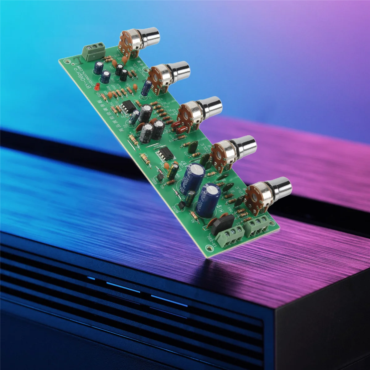 Ajustável Audio Preamp Terminado Board com Tom Control, HIFI AN4558, Audio pré-amplificador, Bass Midrange, Treble Balance, 2.0