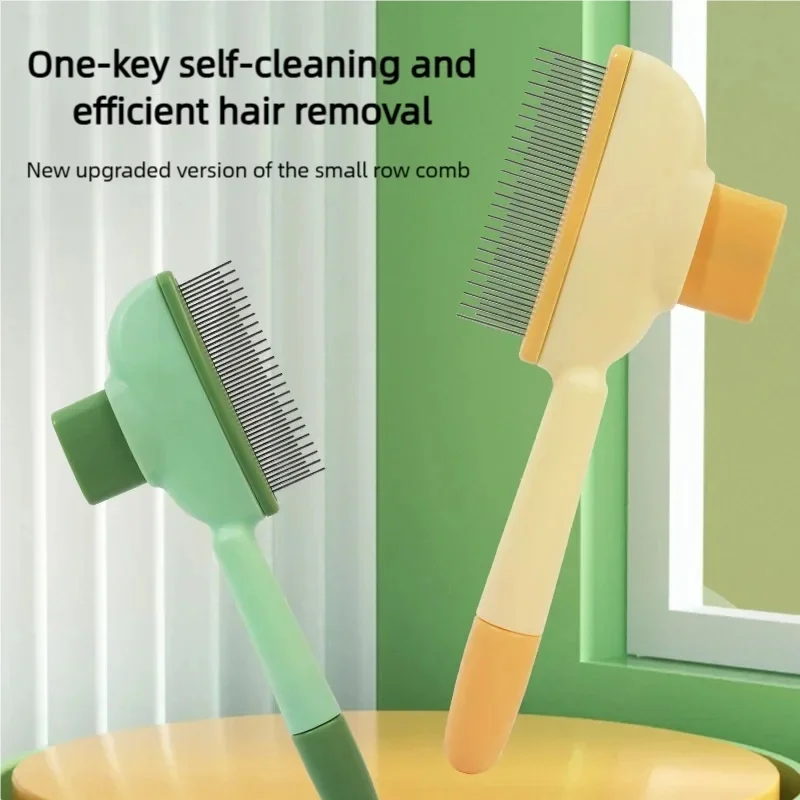 Dual-Purpose Pet Comb for Cats, Floating Hair Remover Brush with Needle Design, Grooming Tool for Long & Short Fur view 2