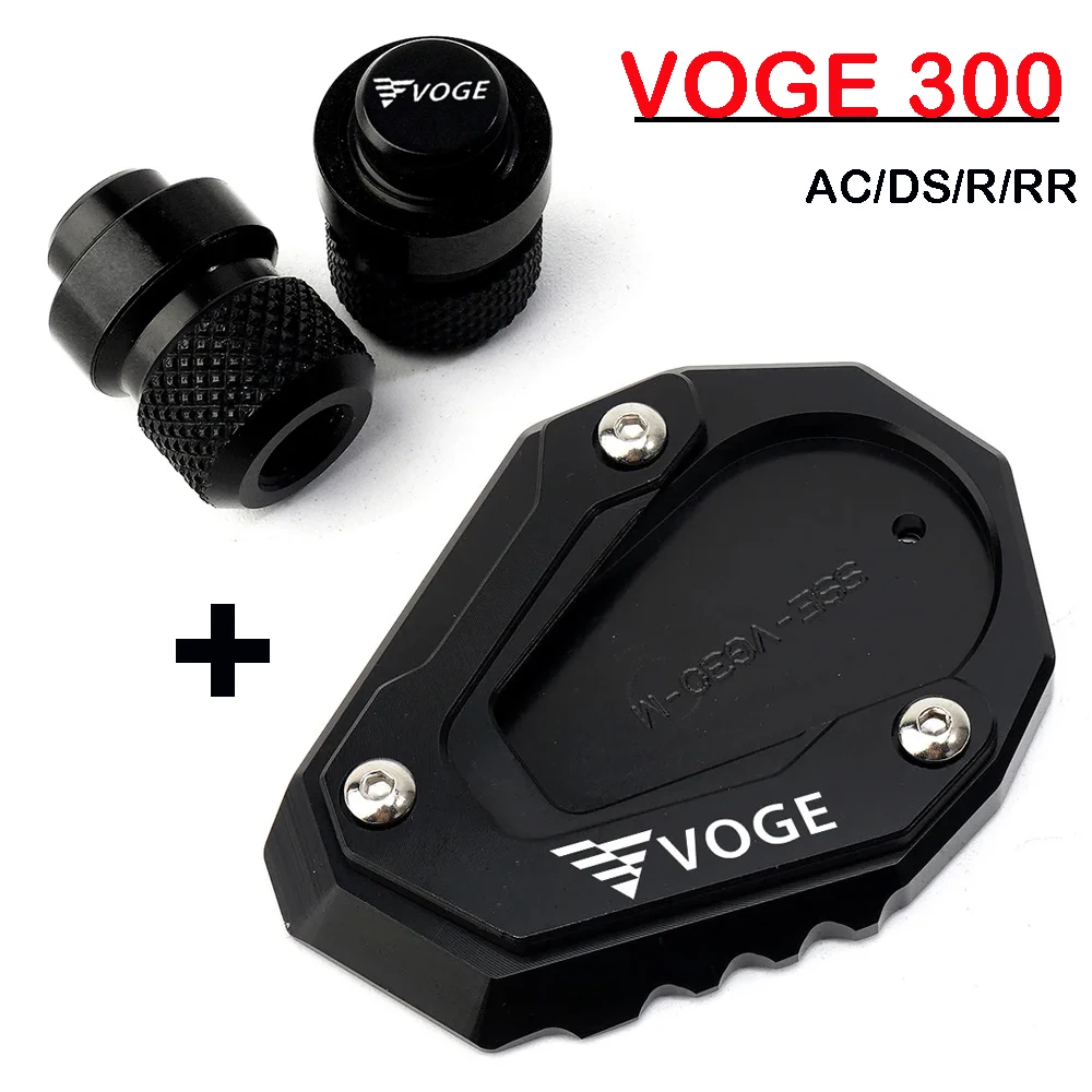 For Loncin Voge 300DS 300AC 300 R 300RR 500R 500DS 500 R 650DS 650 DS Motorcycle Kickstand Foot Side Stand Pad Plate Accessories