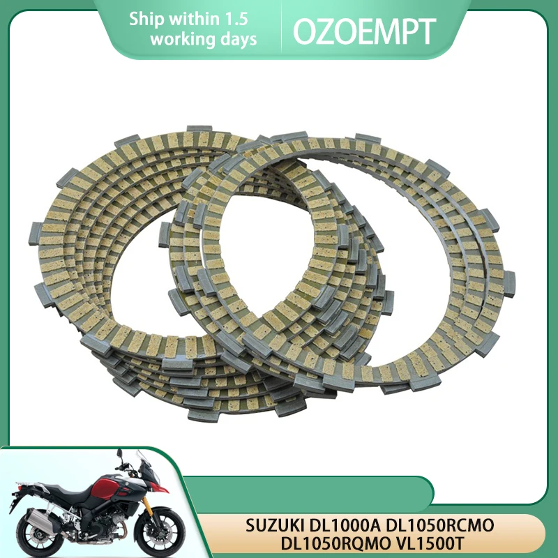 OZOEMPT Fibrous Clutch plate Apply to SUZUKI DL1000A DL1050RCMO DL1050RQMO VL1500T