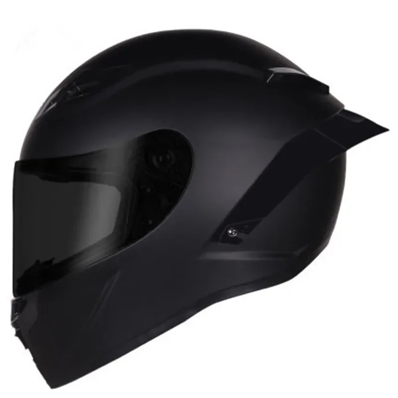 Full Face Motorcycle Helmet Motocross Racing With Rainbow Visor Helmet Casco De Moto Capacete Dot Approved Kask Matte Black