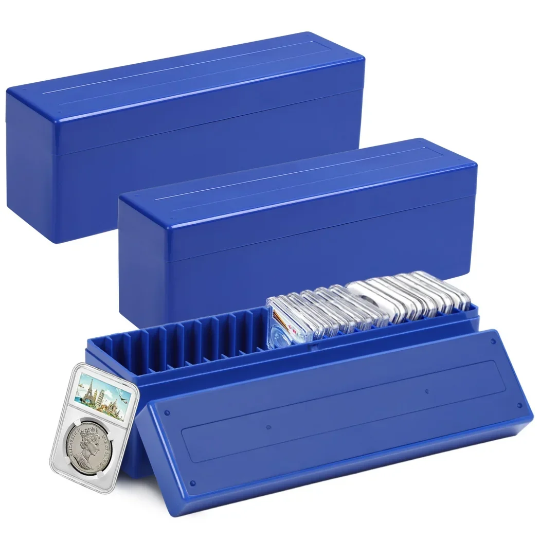 Coin Slab Storage Boxes Storage Cases Grupo Compatível com Pcgs Ngc Pmgab Titulares Moedas 60 Pcs