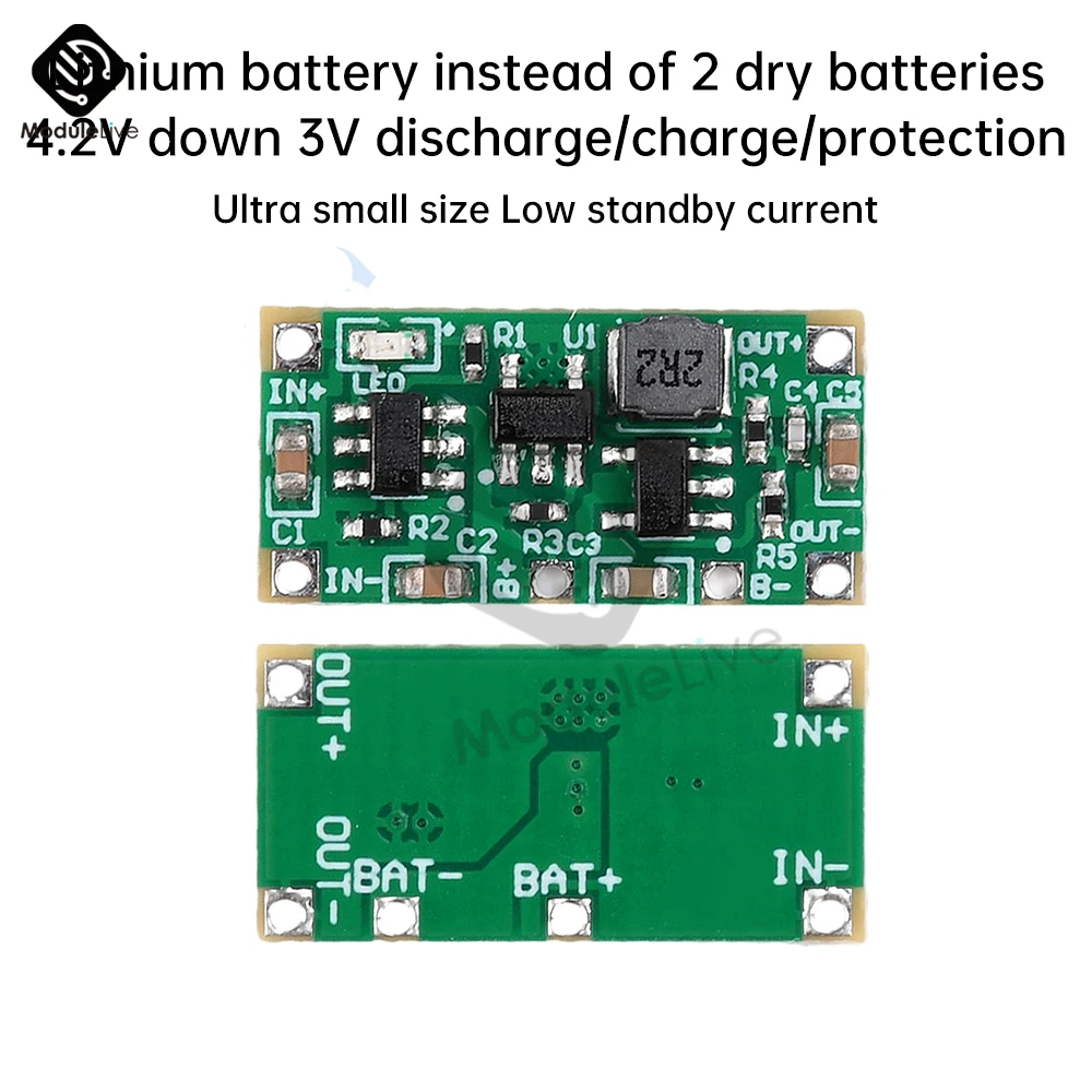 AA/AAA Dry Cell To Lithium Battery Power Supply 3V-4.2V Down 1.5V/3V Charging Discharging Toy Remote Control Mouse controller