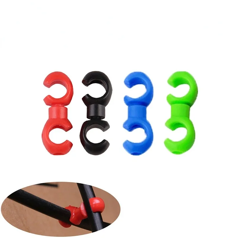 10pcs Bicycle MTB Brake Gear Cable S Style Clips Buckle Hose Guide Bike Cross Line Clip Ring Clasp Cycling Accessories