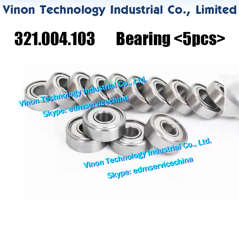 (5pcs/pack) 321.004.103 edm Ball Bearing for AgieCharmilles Actspark FW 1, FW 2, FW 3 edm spare parts 321004103