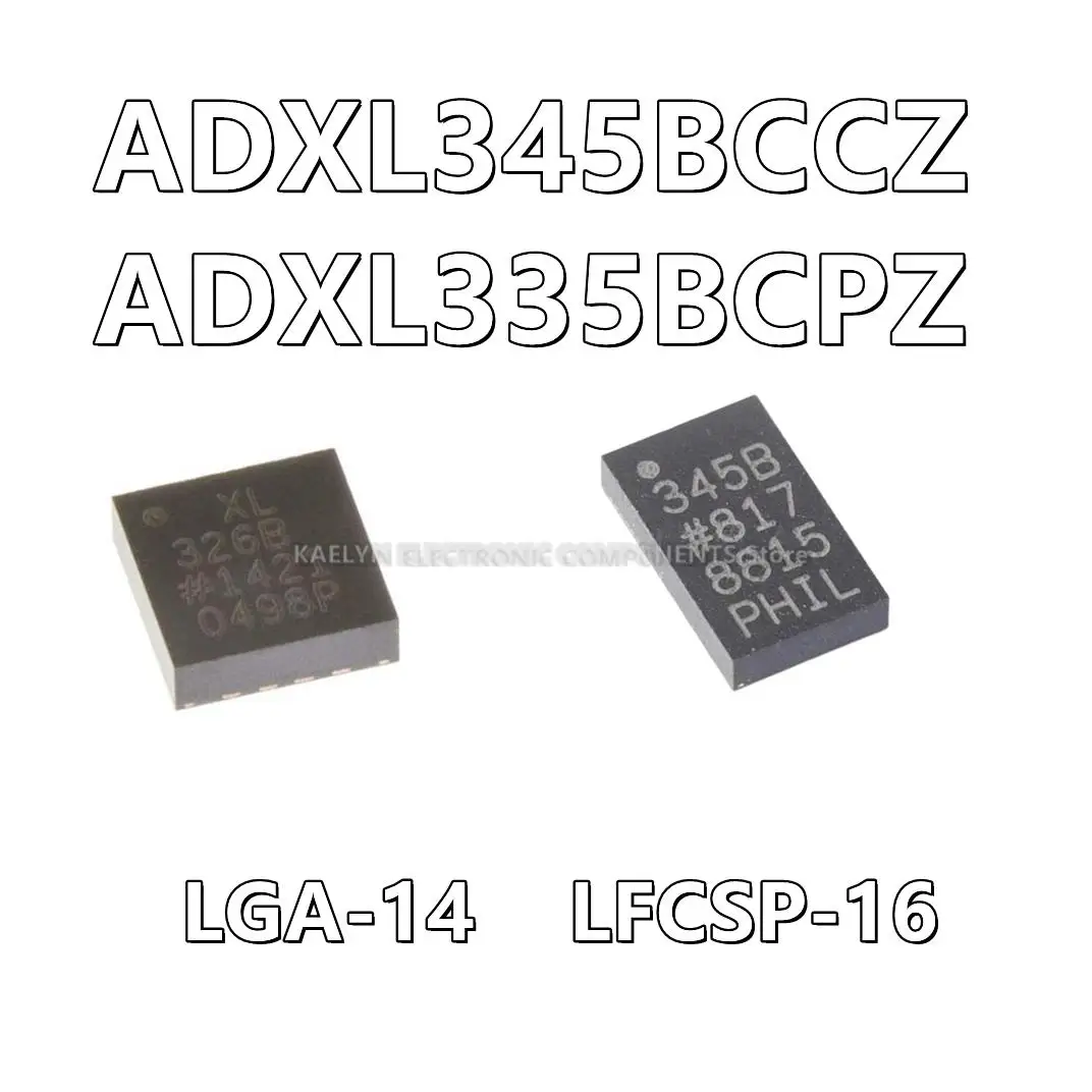 5-10Pcs/lot ADXL345BCCZ 345B ADXL345B ADXL335BCPZ XL335B ADXL335B Accelerometer X, Y, Z Axis LGA-14 LFCSP-16