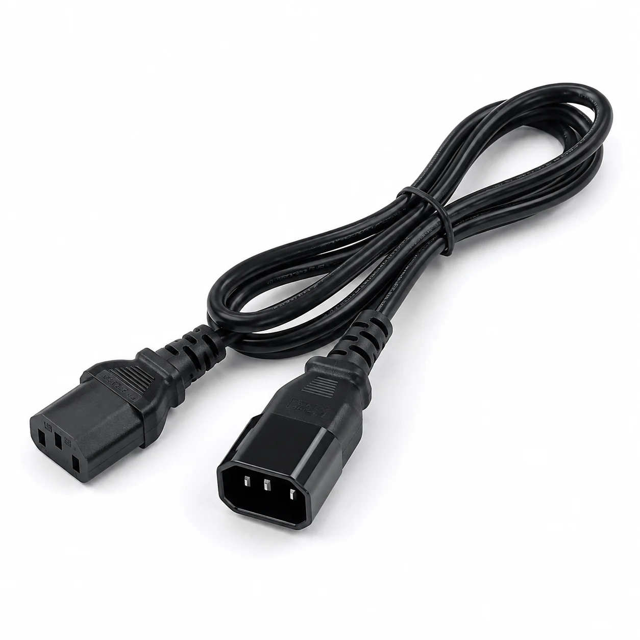 TOWE IEC C14 to C15 Power Extension Cable 10A 250V Heavy Duty Hot Condition Cord for Server Rack PDU UPS Data Center