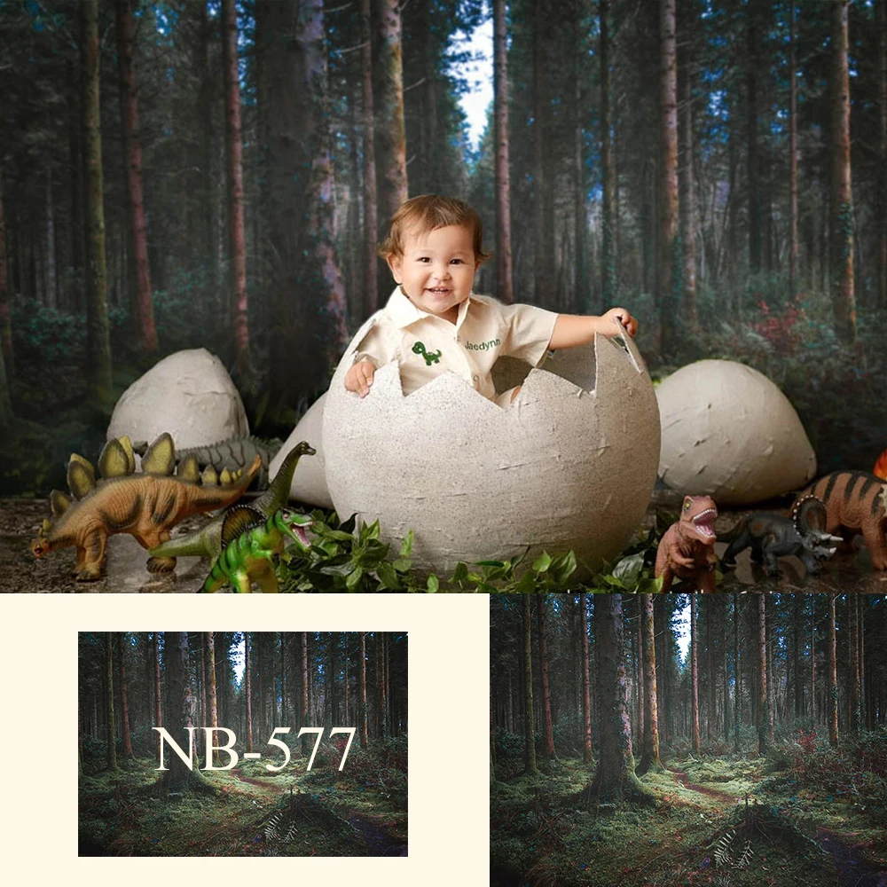 Mocsicka Virgin Forest with Muddy Path Backdrop Newborn Children Photography Backdrop Mysterious Froest Photo Studio Prop