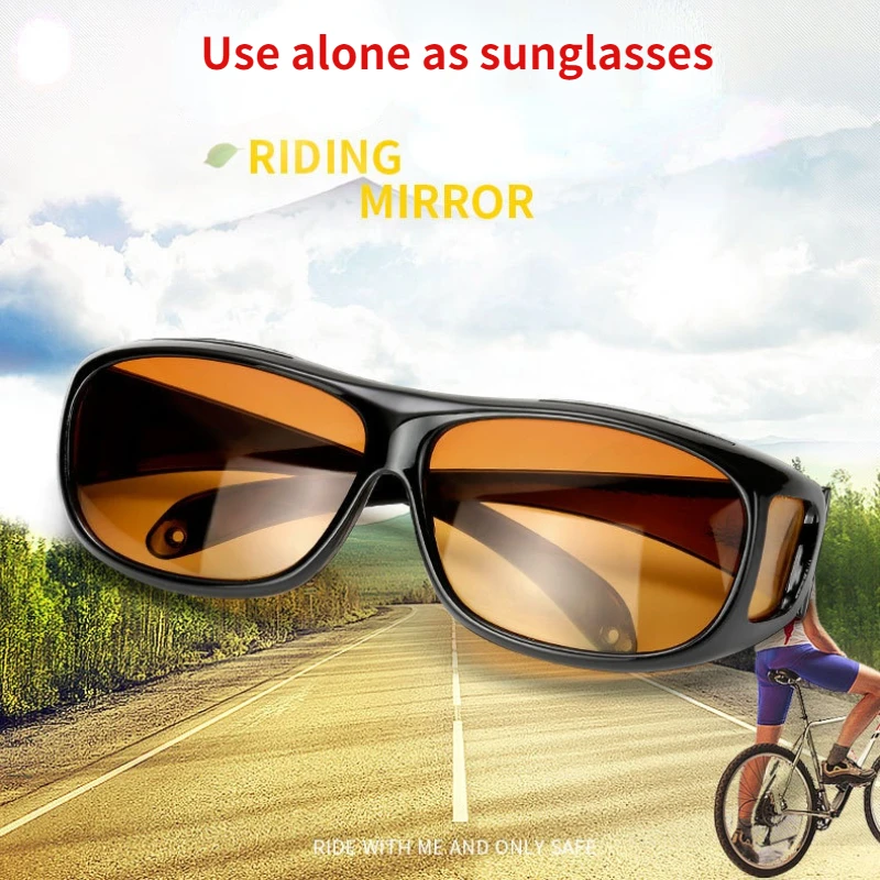 Anti-Glare Night Vision Driver Goggles Fashion Sunglasses Cycling Goggles Night Driving Enhanced Light Glasses  Car Accessries