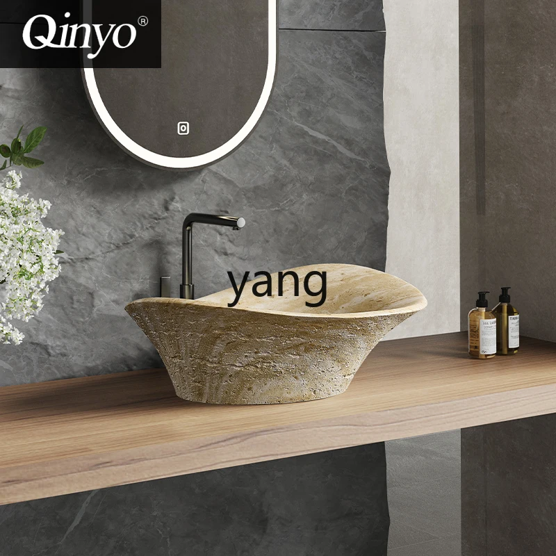 

LTT platform basin wash basin B & B travertine creative art basin