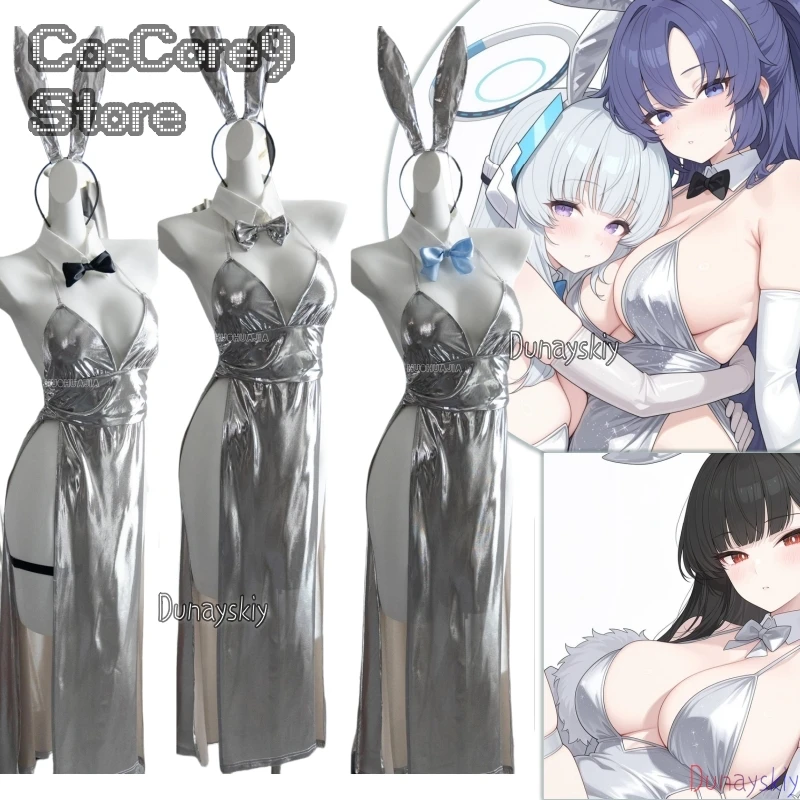 

Game Blue Archive Game Event Outfit Doujin Dress Tsukatsuki Rio Sexy Cosplay Anime 코스프레 Uniform Wigs Women Bunny Suit
