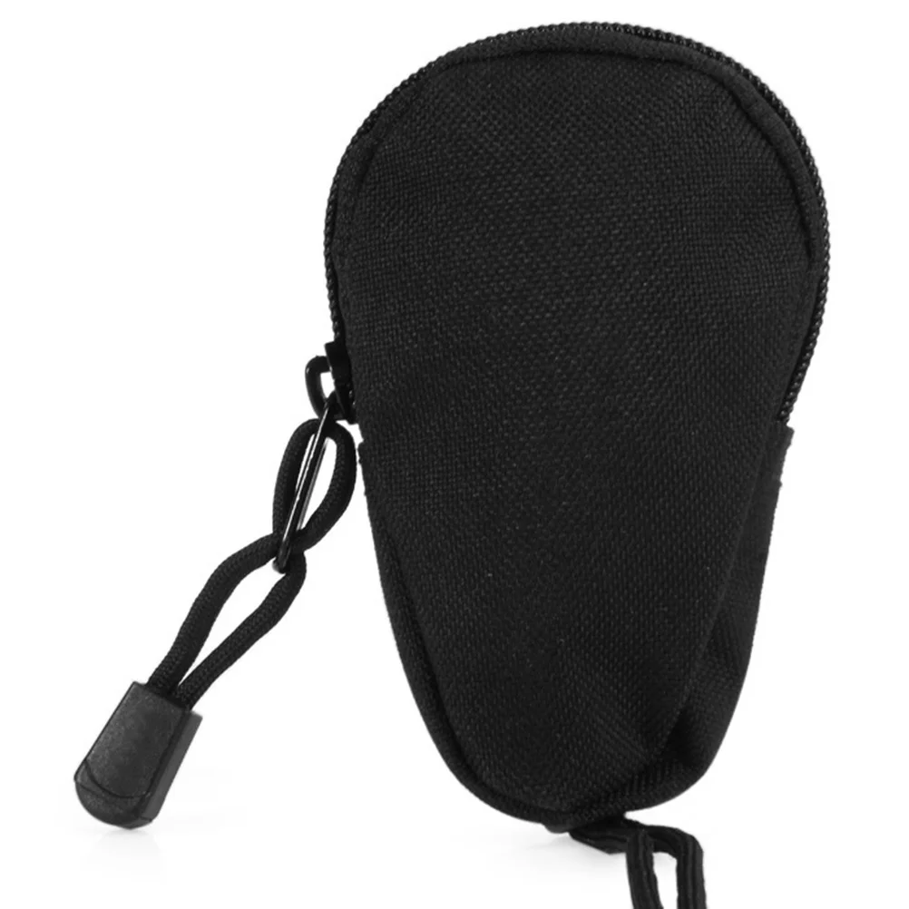 

Nylon Coin Purse Durable Water Resistant Key Pouch Compact Size Zipper Design Adjustable String Outdoor Wallet Travel