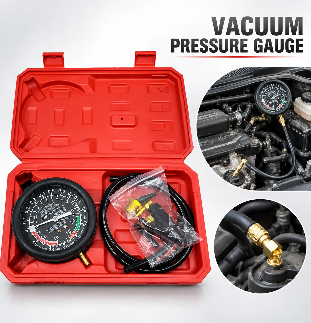 Car Vacuum - Testeur de pression et de dépression