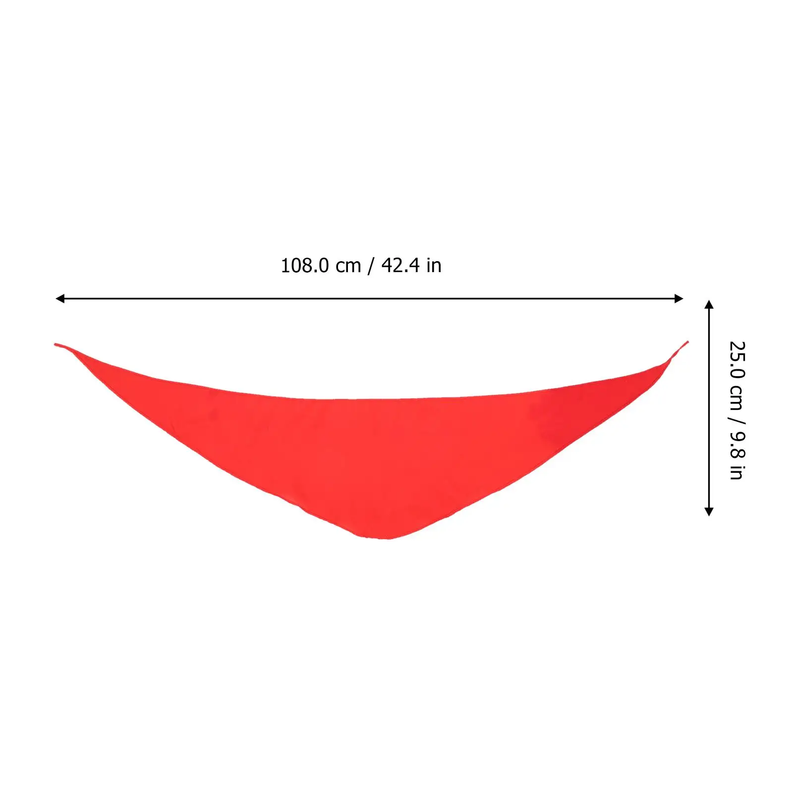 2pcs Children Triangle Towel Scarf Classic Red Scarves Choker Dancing Prop