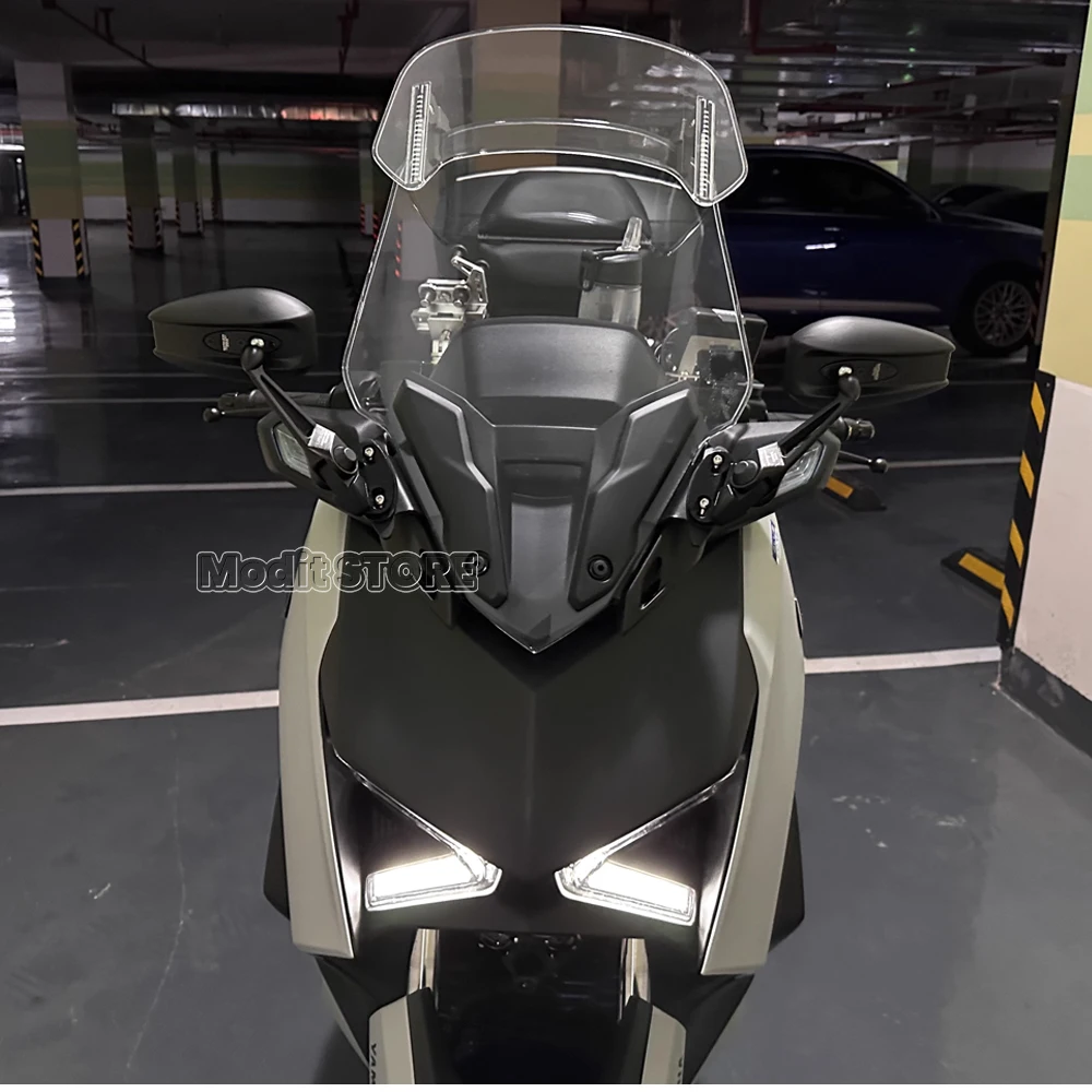 XMAX 300 motocyklowe lusterka wsteczne nadające się do Yamaha X-MAX 300 2023 przedni wspornik ruchomy tylny uchwyt