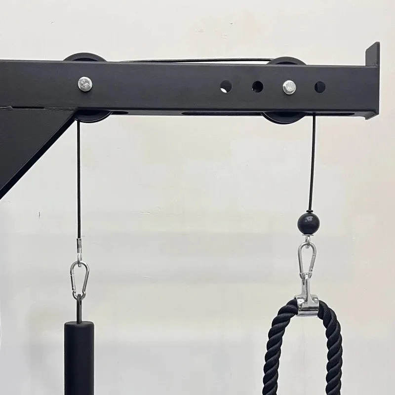 Rack Mounted Pulley System - LAT Pull Down System, Versatile Gym Equipment Accessory for Smith Machine, Power Cage