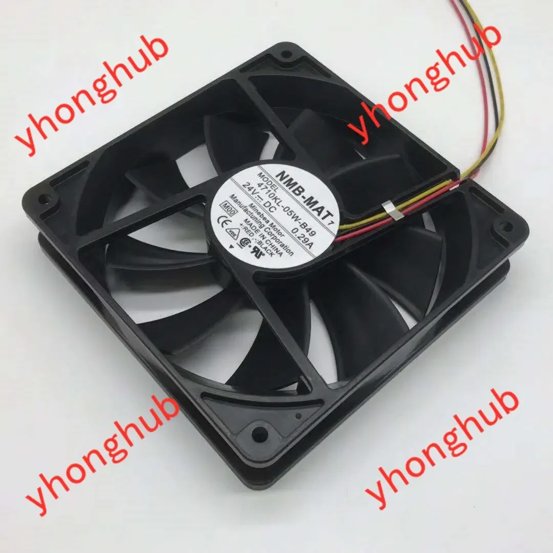 

NMB-MAT 4710KL-05W-B49 M00 DC 24V 0.29A 120x120x25mm Server Cooling Fan